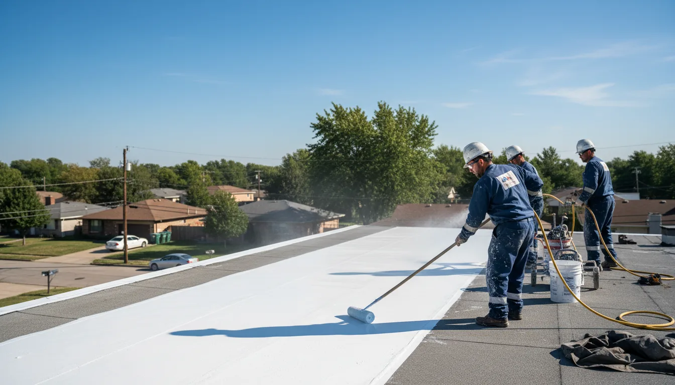 Commercial roof coating in East Calais, VT near me